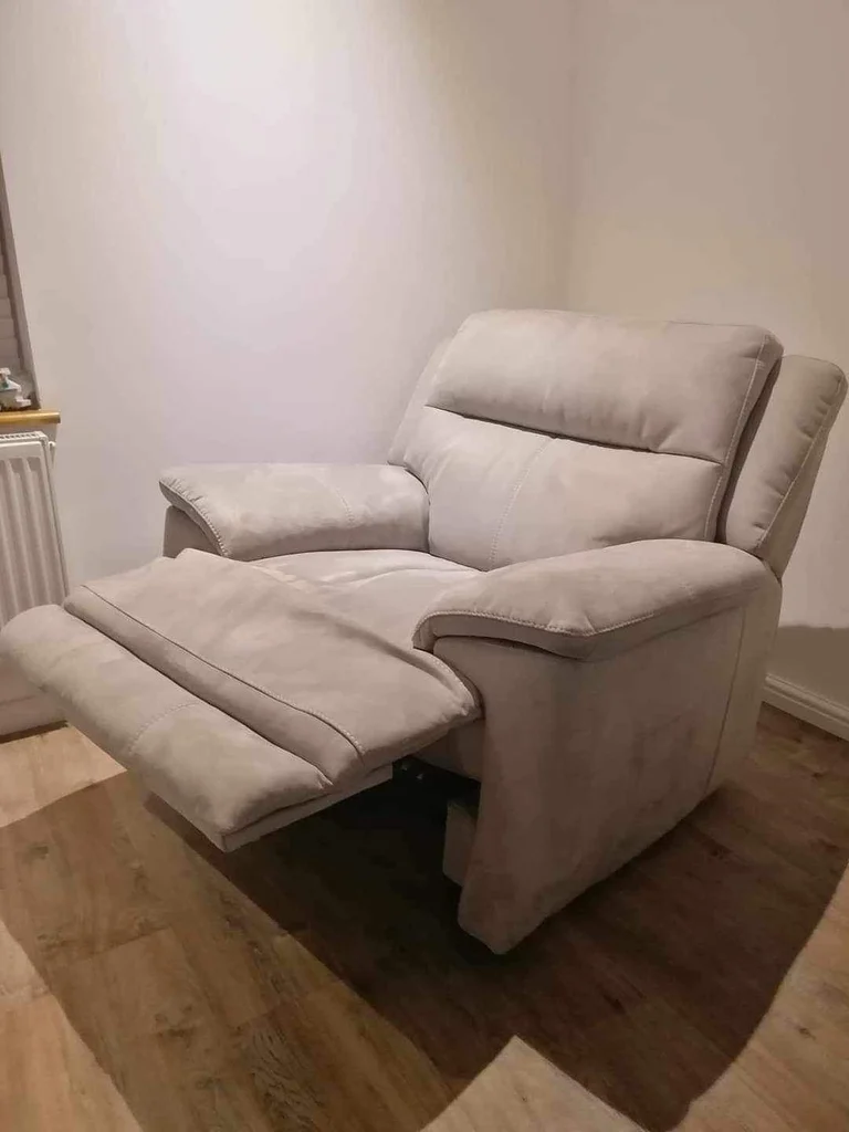 Furniture Village Touch Fabric Power Recliner Armchair