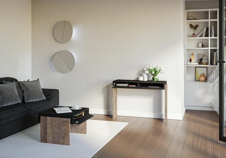 MODERN COFFE TABLE ZAHARA MINI FURNITURE OUTLET 60x60x45cm